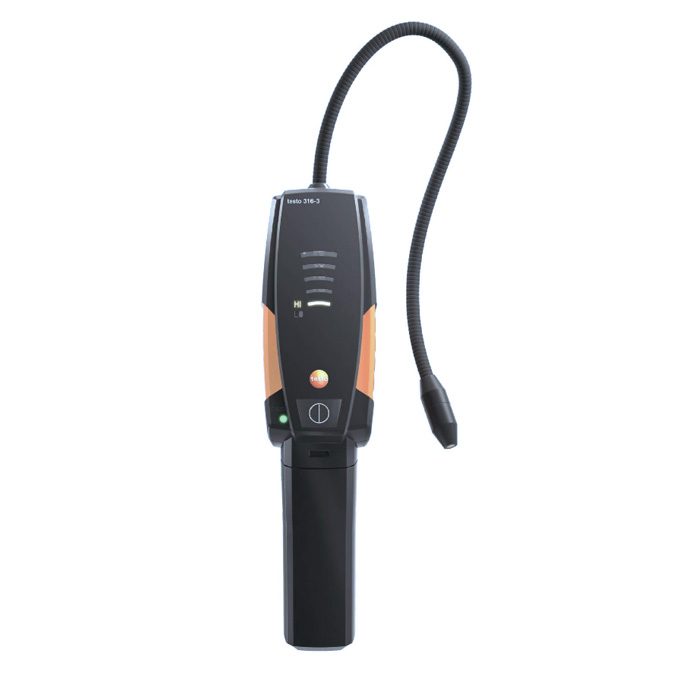 Течеискатель Testo 316-3 для CFC, HCFC, HFC с  сенсором, в транспортировочном кейсе с протоколом калибровки, батарейками и фильтром